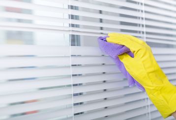 Effortless blinds cleaning with Sunnyvale Blinds & Shade's professional care."